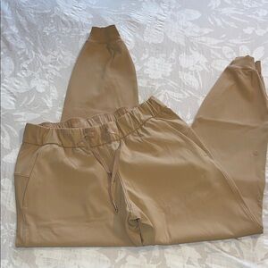lululemon athletica Tan Elastic Waist Joggers